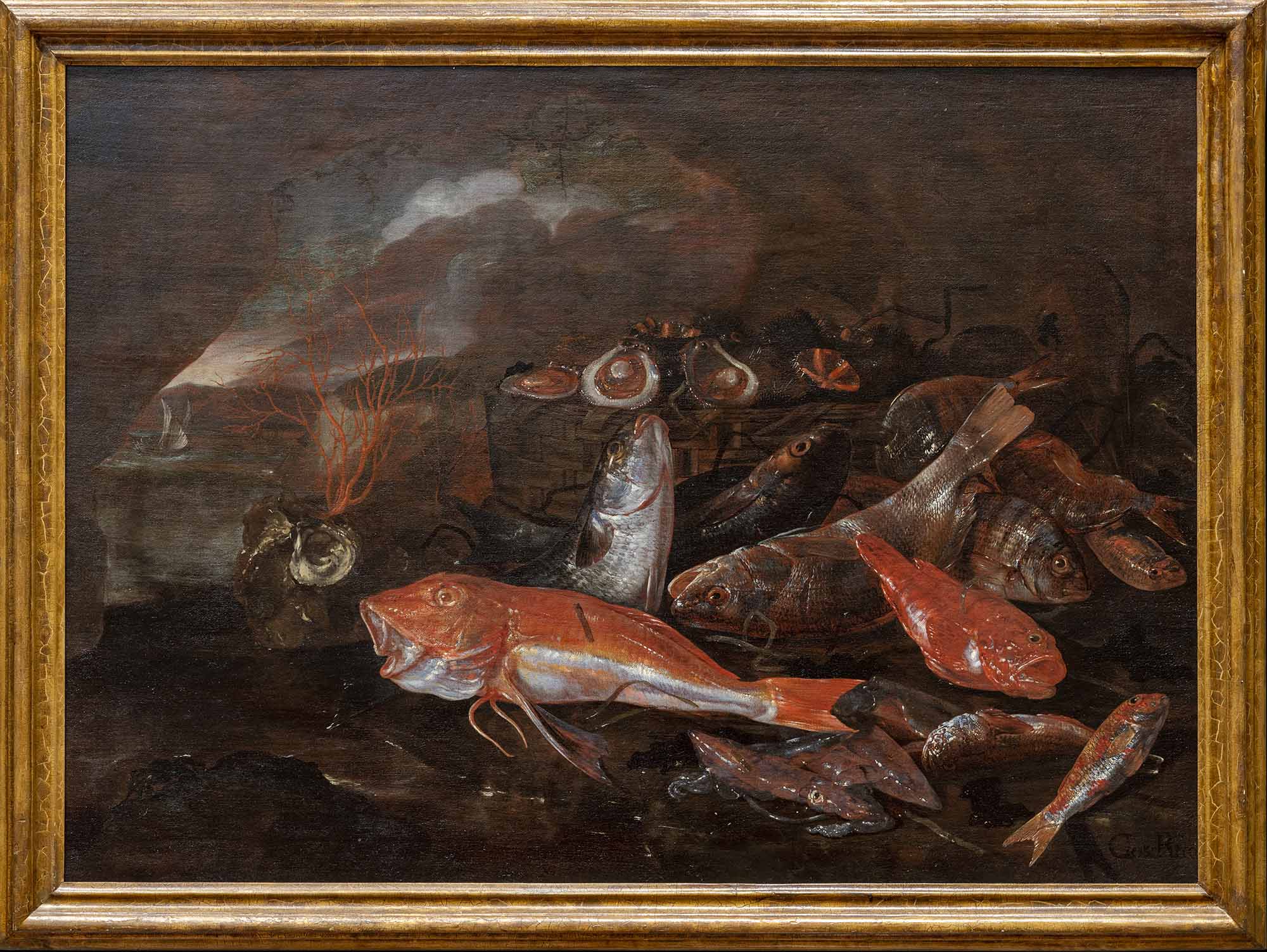 Giuseppe Recco, Natura morta con pesci,
1665 - 1670,
olio su tela
Napoli, Museo e Certosa di San Martina
(in temporanea dal 1988)