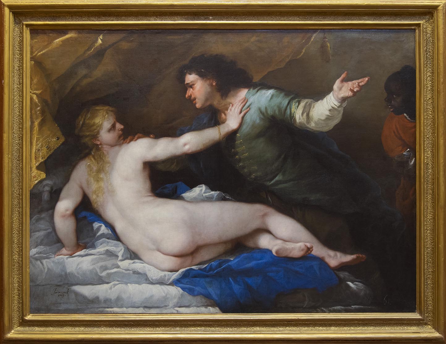 Luca Giordano, Lucrezia e Tarquinio,
1663, 
olio su tela
Napoli, Museo e Real Bosco di Capodimonte
(Legato d’Avalos 1882)