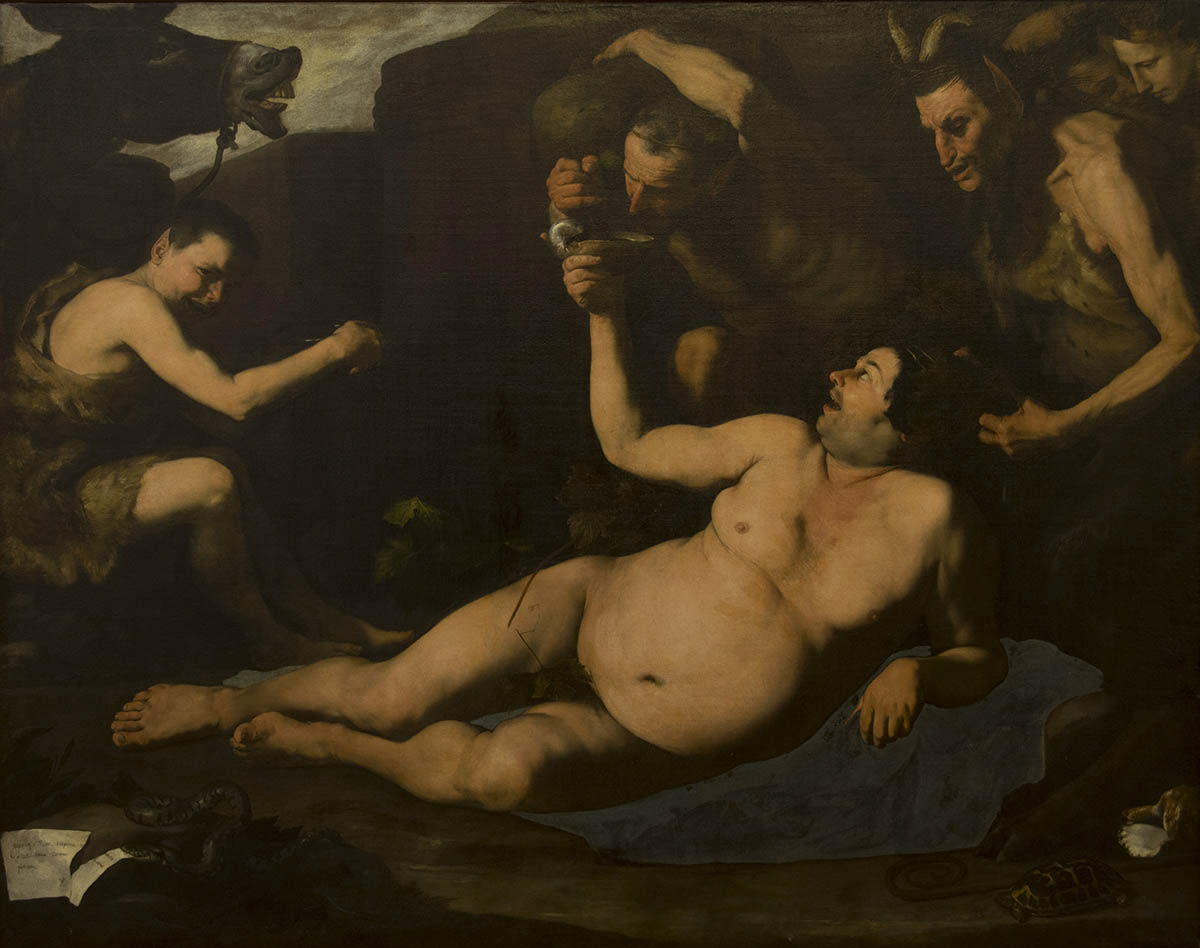Jusepe de Ribera, Sileno Ebbro, 1626
olio su tela
Collezione Borbone
Napoli, Museo e Real Bosco di Capodimonte