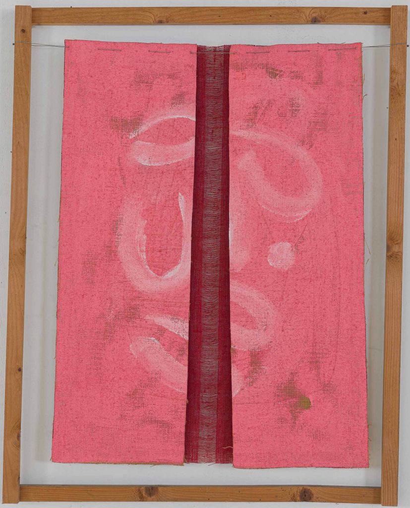 Salvatore Emblema, Senza Titolo-Bandiera, anni 90 - 130x110cm Tele libere su telaio ligneo
