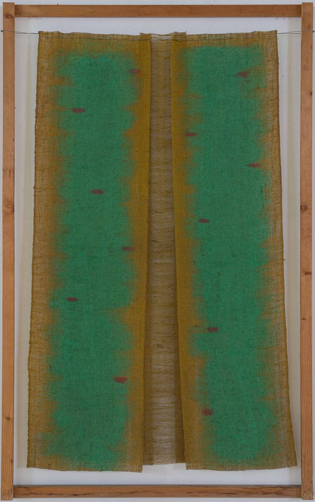 Salvatore Emblema, Senza Titolo-Bandiera, anni 90 - 180x110 Tele libere su telaio ligneo
