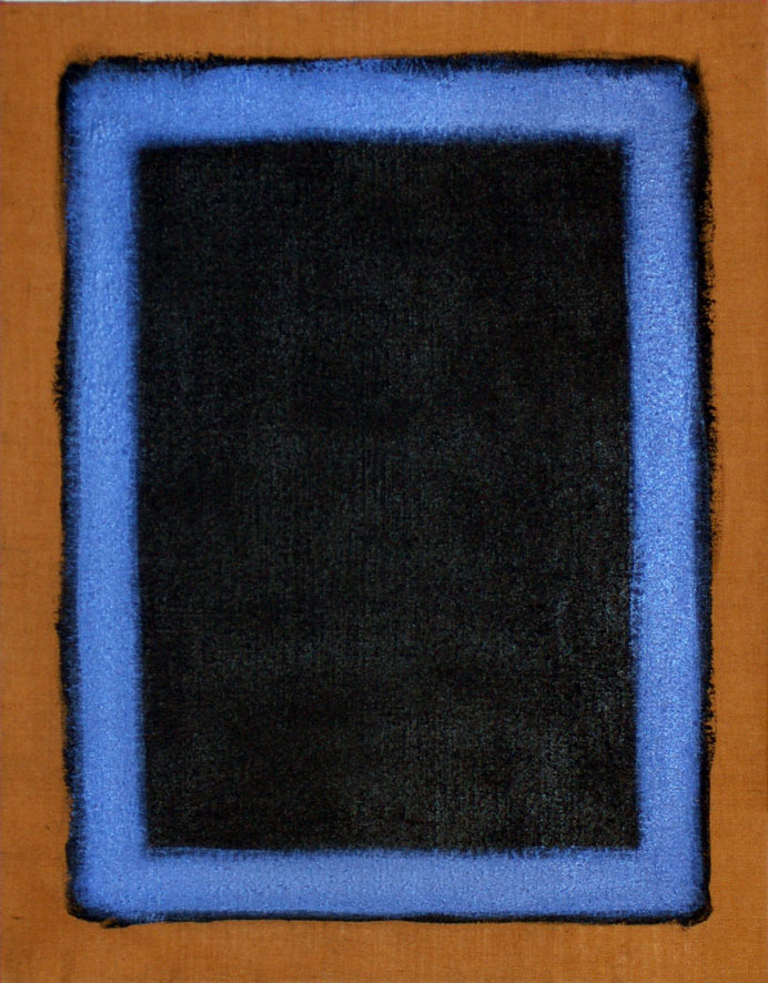 Salvatore Emblema, Senza Titolo-Materico 1968 - 90x70cm - Terre colorate su tela di juta
