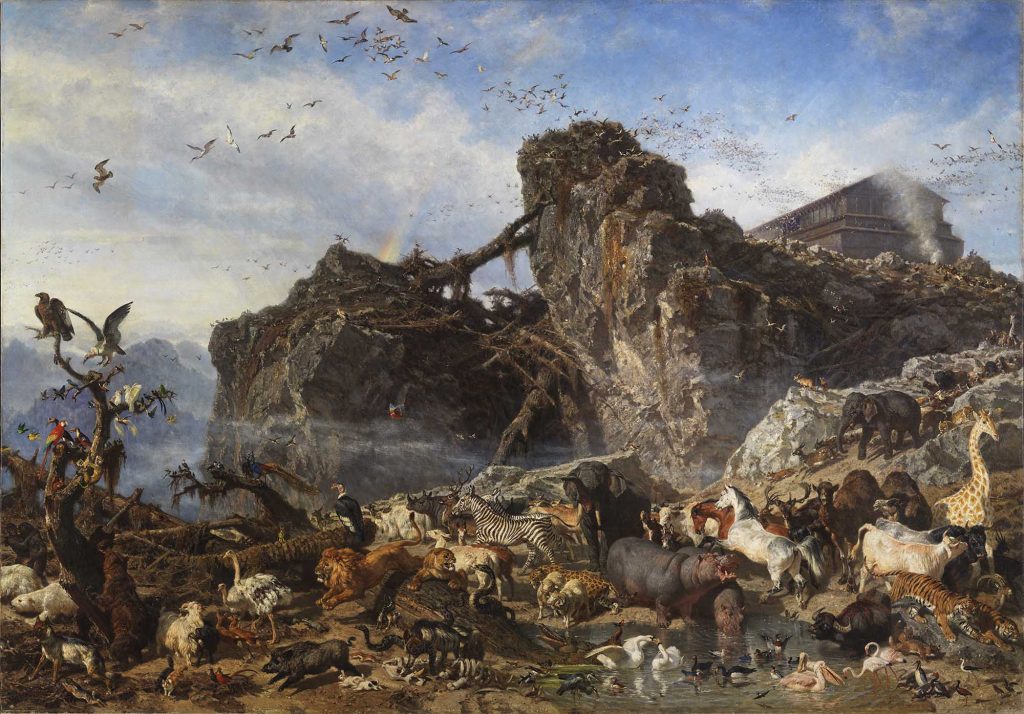 Filippo Palizzi, Dopo il Diluvio, 1864,
olio su tela
Napoli, Museo e Real Bosco di Capodimonte
(Commissione del re Vittorio Emanuele II di Savoia nel 1860)
